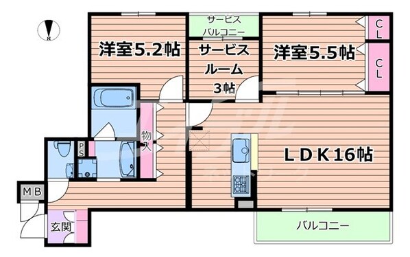 千林大宮駅 徒歩5分 1階の物件間取画像